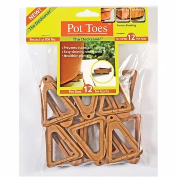 The Plant Stand PSNPT12TCHT Plant Stand Pot Toes Terra Cotta 12PK Bag PSNPT12TCHT - main